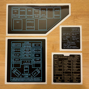 Fuse Box Decal Set