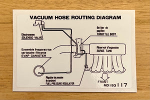 Vacuum Hose Routing Diagram Decal (N/A)