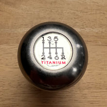 Load image into Gallery viewer, 6 Speed Emblem for GTO Titanium Shift Knob