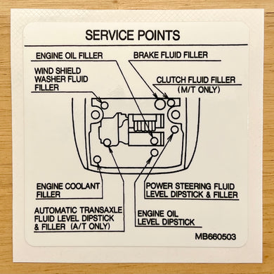Service Points Decal
